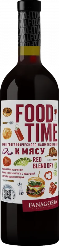 Food Time red blend, old label